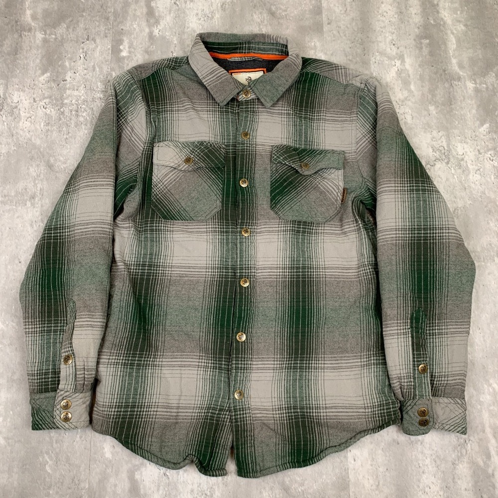 Legendary Whitetails Flannel Shirt Jacket Mens M Shacket‎ Lined Workwear Plaid